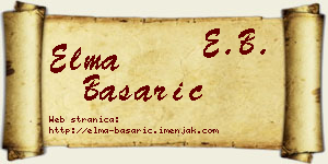 Elma Basarić vizit kartica
